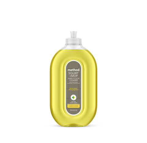 squirt + mop hard floor cleaner - lemon ginger, 25 fl oz