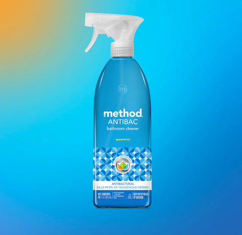 antibacterial bathroom cleaner - spearmint, 28 fl oz